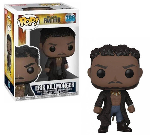Funko Pop 386 Erik Killmonger (Black Panther Marvel)