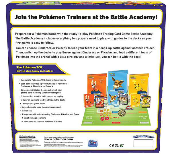 Pokémon Trading Card Game Battle Academy (nieuwe versie van 2022)