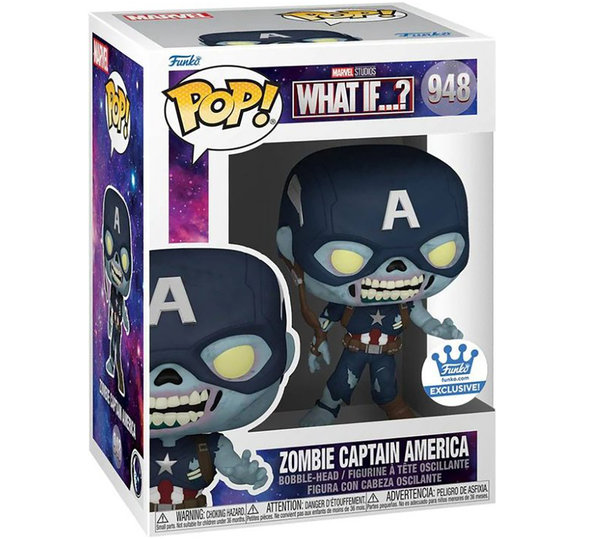 Funko Pop 948 Zombie Captain America (Marvel, What if)