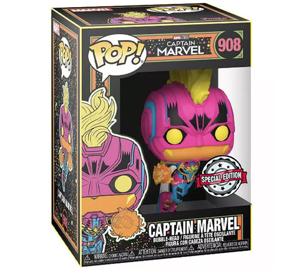 Funko Pop 908 Captain Marvel (Marvel, Special Edition)