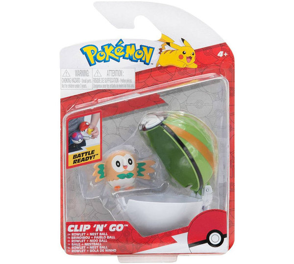Pokémon Clip 'N' Go Rowlet Nest Ball
