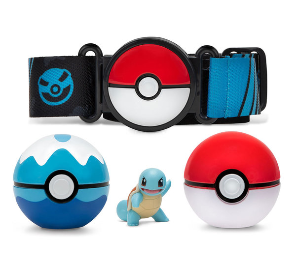 Pokémon Clip 'N' Go riem set met 2 Poke Balls (Squirtle)