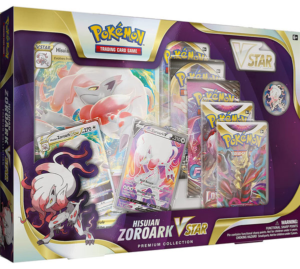 Pokémon TCG Hisuian Zoroark V-star Premium Collection Box
