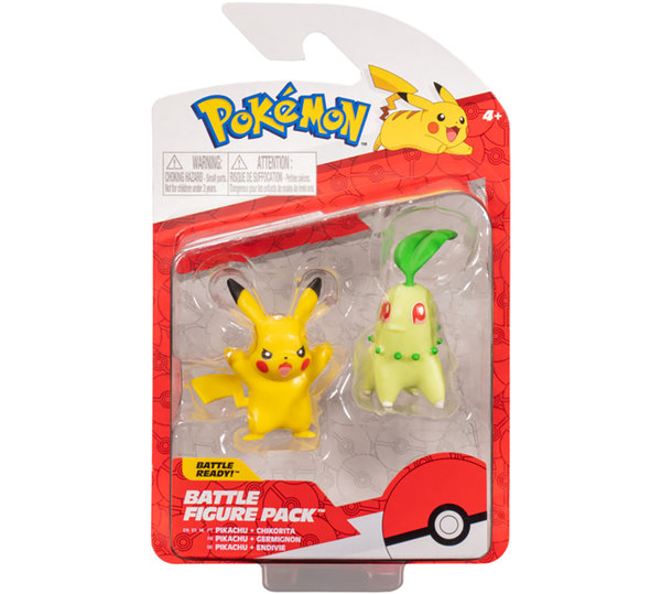 Pokémon Battle Figure Set - Pikachu - Chikorta
