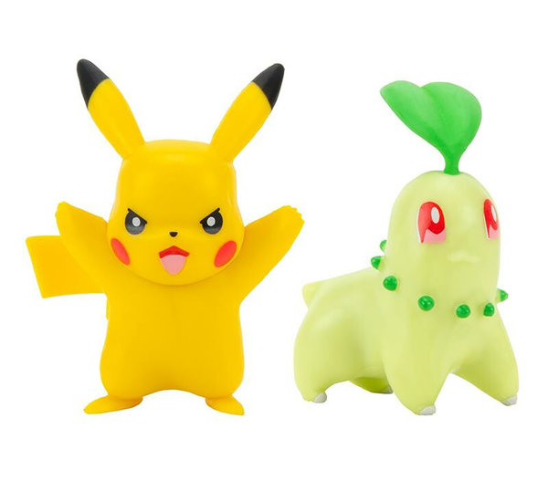 Pokémon Battle Figure Set - Pikachu - Chikorta