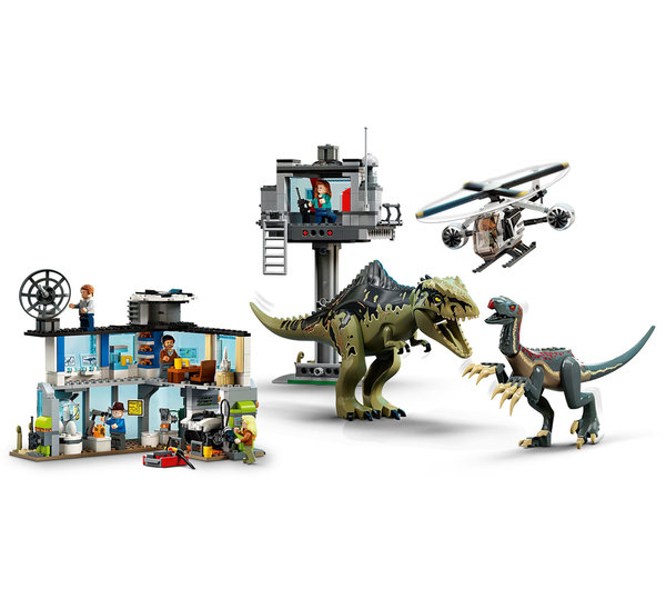 LEGO Jurrasic World Giganotosaurus en Therizinosaurus Attack (76949)