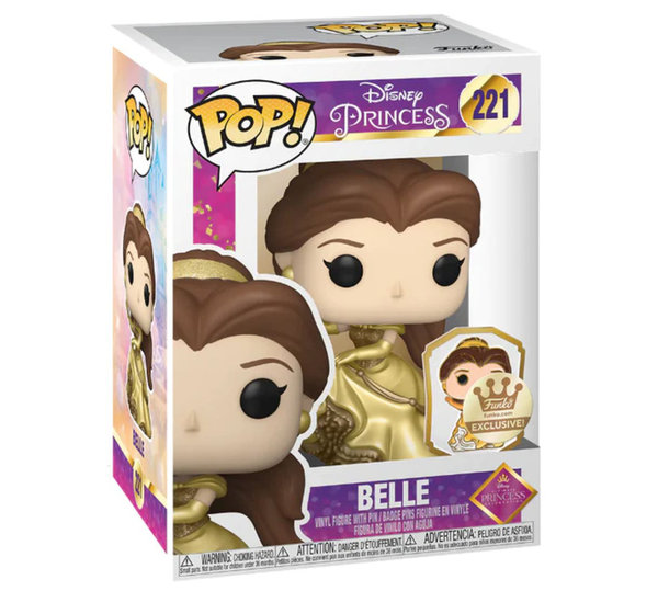 Funko Pop 221 Belle (Disney Princess, Exclusive Gold)