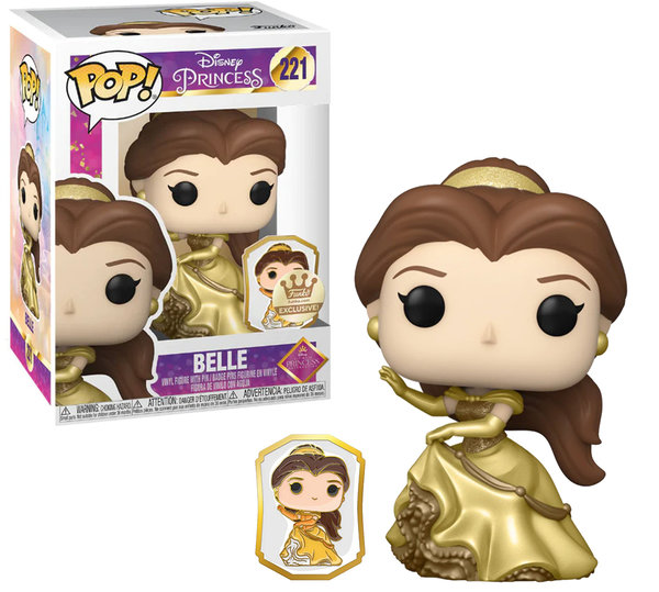Funko Pop 221 Belle (Disney Princess, Exclusive Gold)