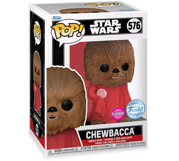 Funko Pop 576 Chewbacca (Star Wars, Flocked, Special Edition)
